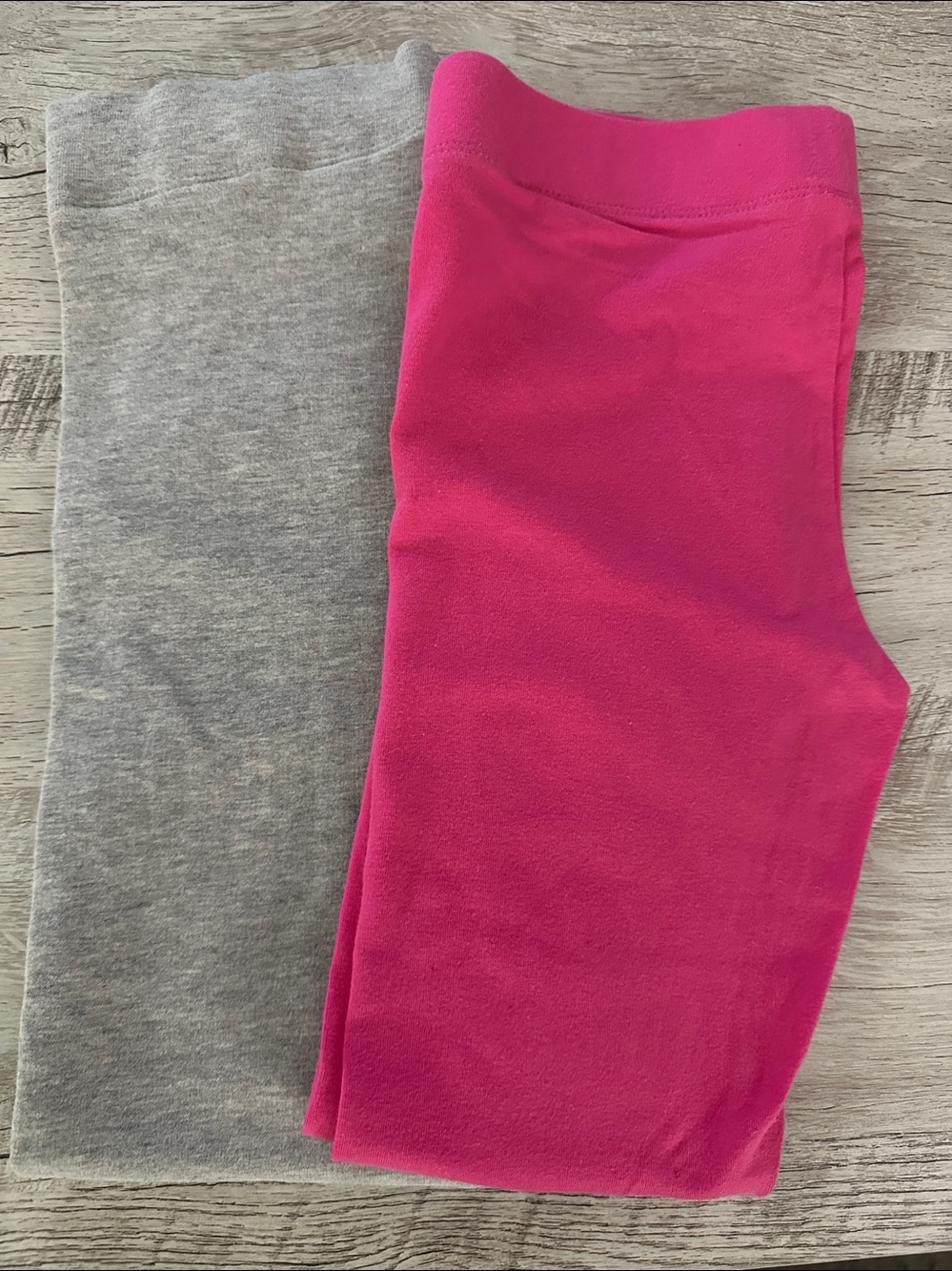 Boden Girls Leggings~ Set of 2 Pink and Grey Size 6-7 Years